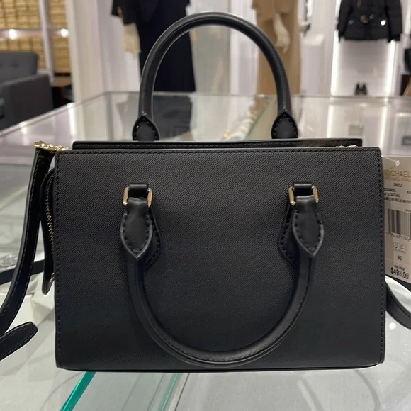 Michael Kors Sheila Small Center Zip Satchel Shoulder Crossbody Bag Non Leather - Picture 9 of 16